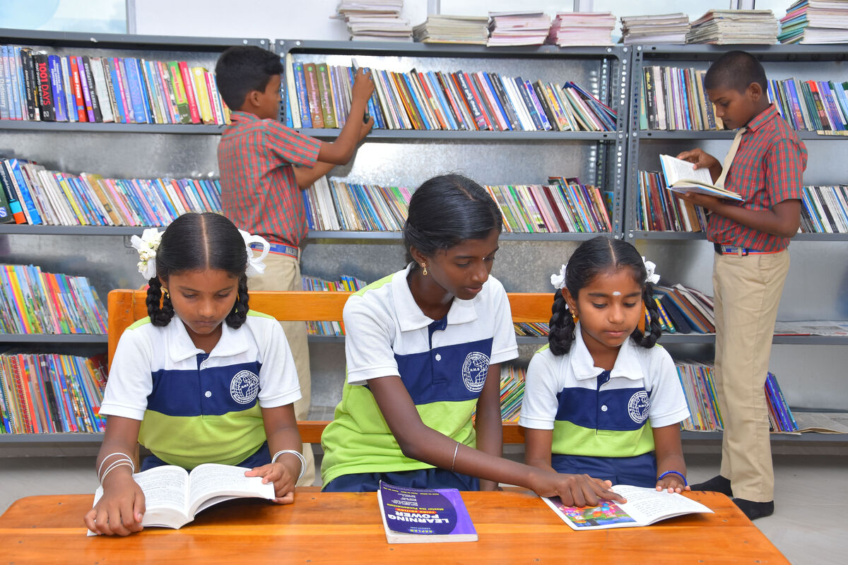 School assembly and flag hoisting